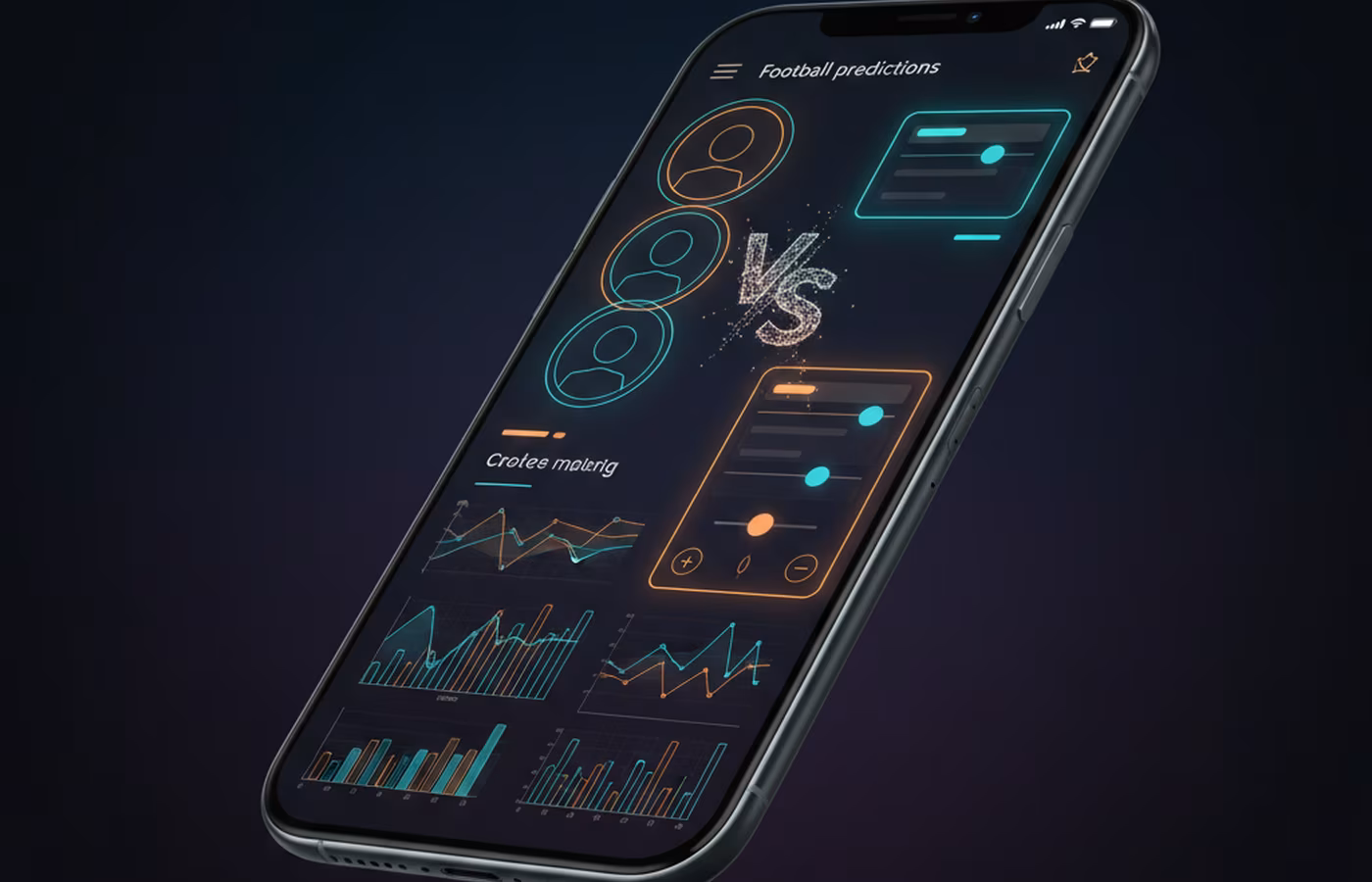 Smartphone screen showing prediction interface